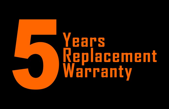 HOLALUX 5 Years Replacement Warranty